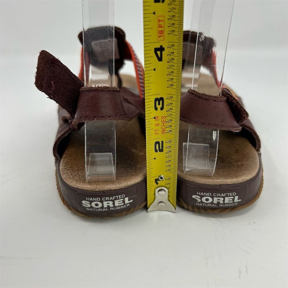 Sorel Women's Slingback Red Thong Sandals Size 8.5 Casual Summer Comfort - Picture 8 of 12